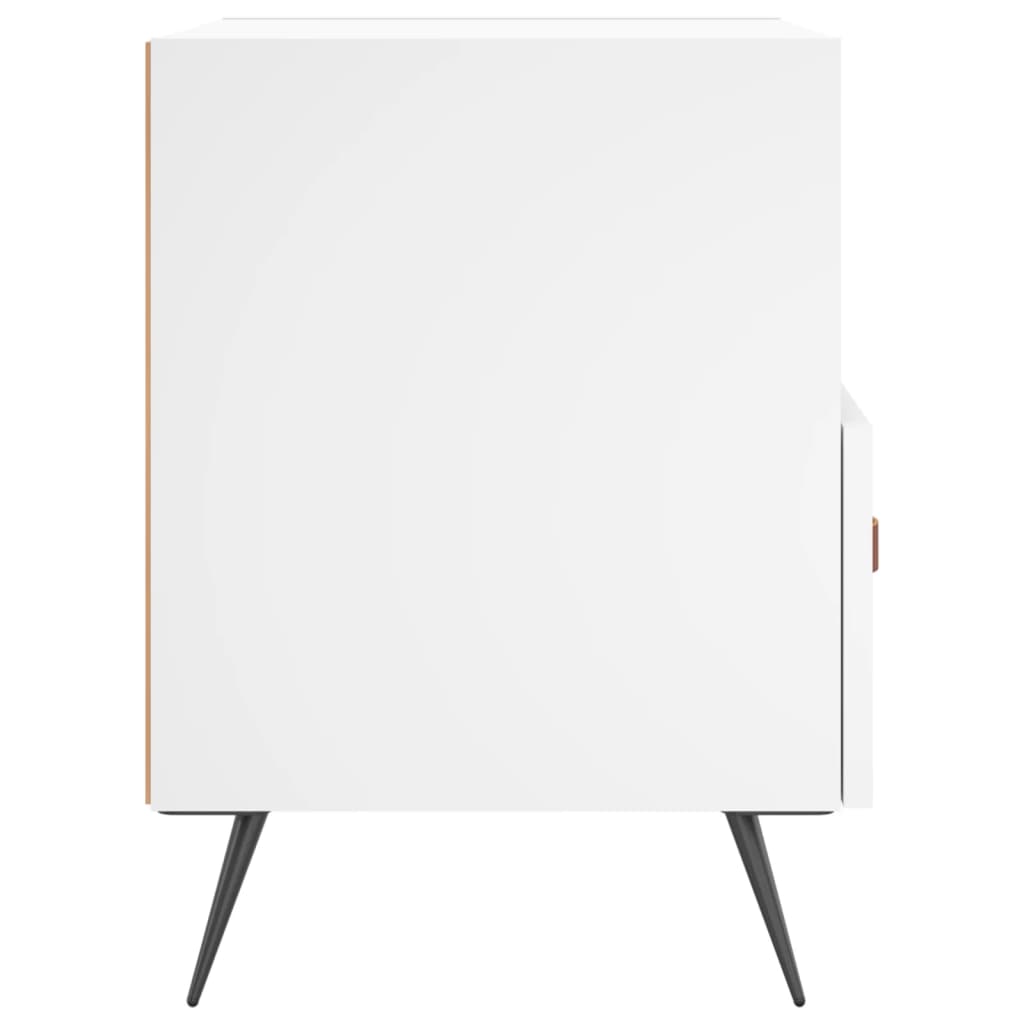 Mesas de cabeceira 2 pcs 40x35x47,5 cm deriv. de madeira branco