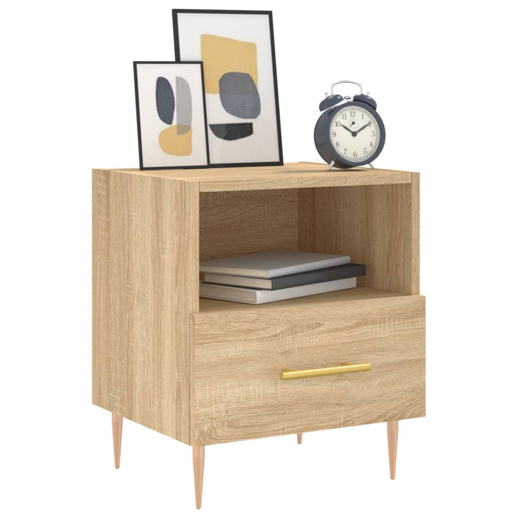 Mesa cabeceira 40x35x47,5 cm derivados madeira carvalho sonoma