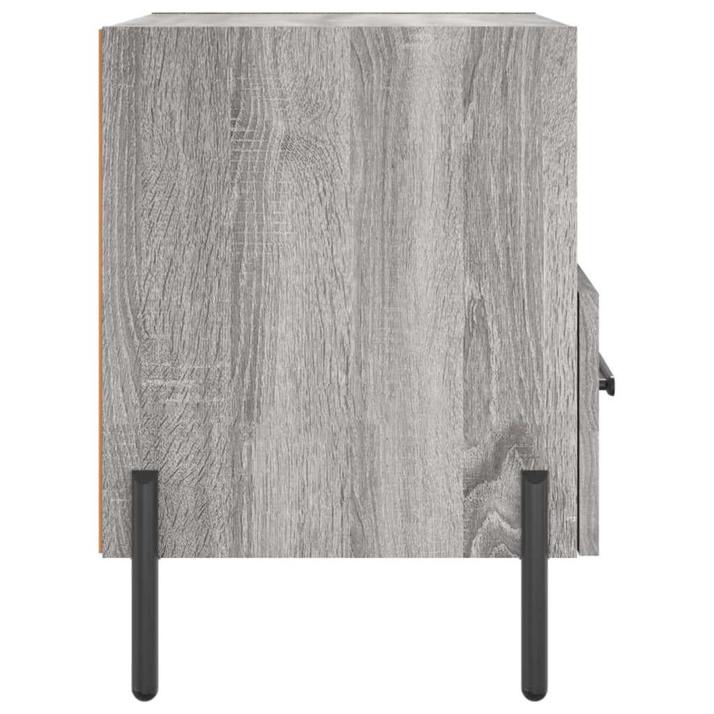 Mesas de cabeceira 2 pcs derivados de madeira sonoma cinza