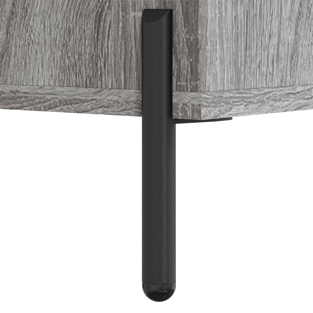 Mesas de cabeceira 2 pcs derivados de madeira sonoma cinza