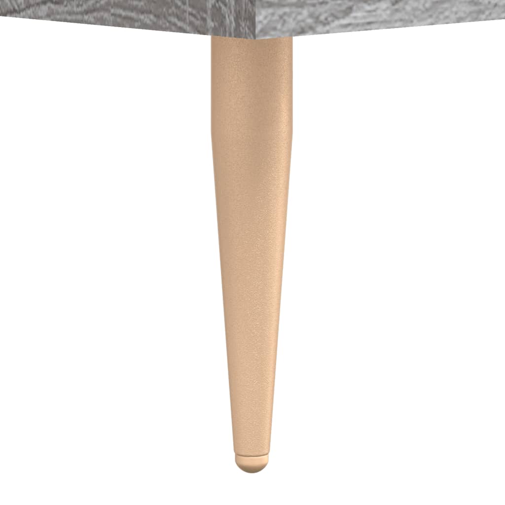 Mesa cabeceira 2pcs 40x40x50 cm madeira processada cinza sonoma