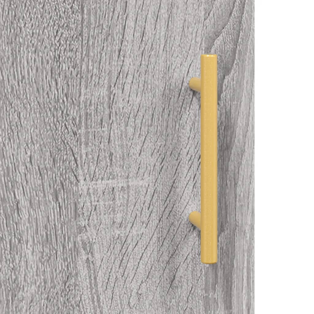 Mesa cabeceira 2pcs 40x40x50 cm madeira processada cinza sonoma