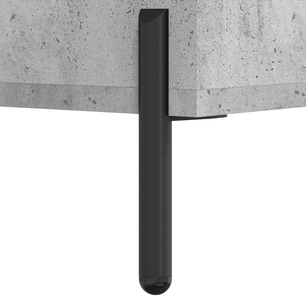 Mesa cabeceira 2pcs 40x40x50 cm derivados madeira cinza cimento