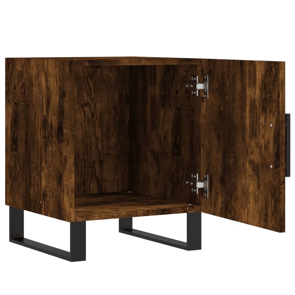 Mesa cabeceira 40x40x50 cm derivados de madeira carvalho fumado