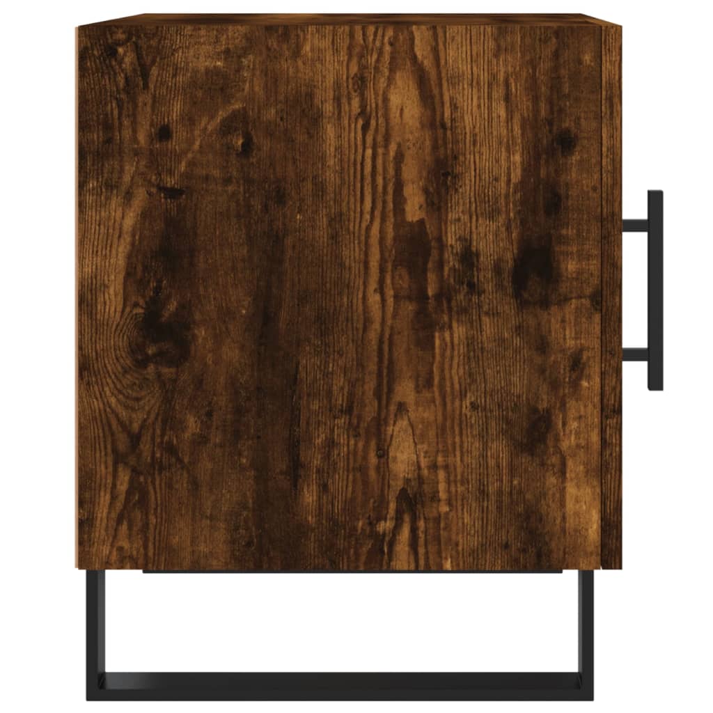 Mesa cabeceira 40x40x50 cm derivados de madeira carvalho fumado
