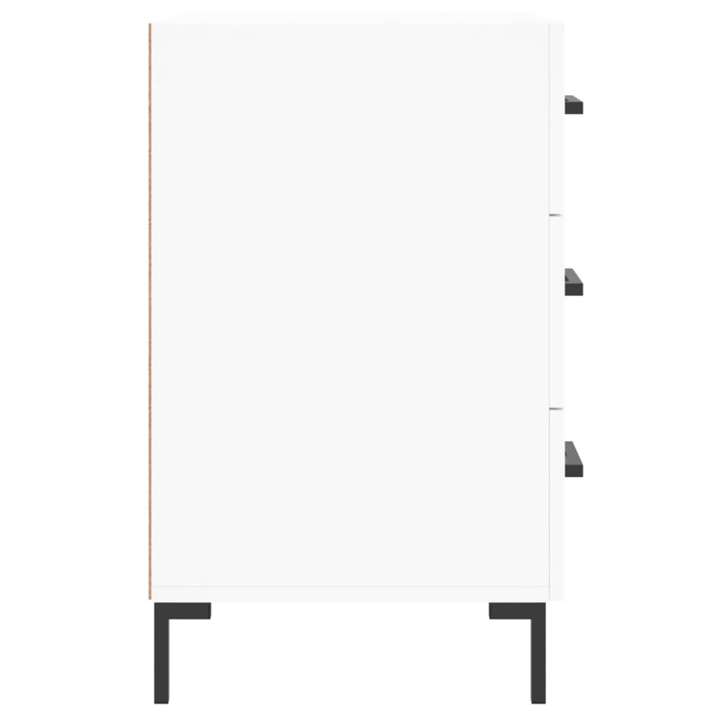 Mesa de cabeceira 40x40x66 cm derivados de madeira branco