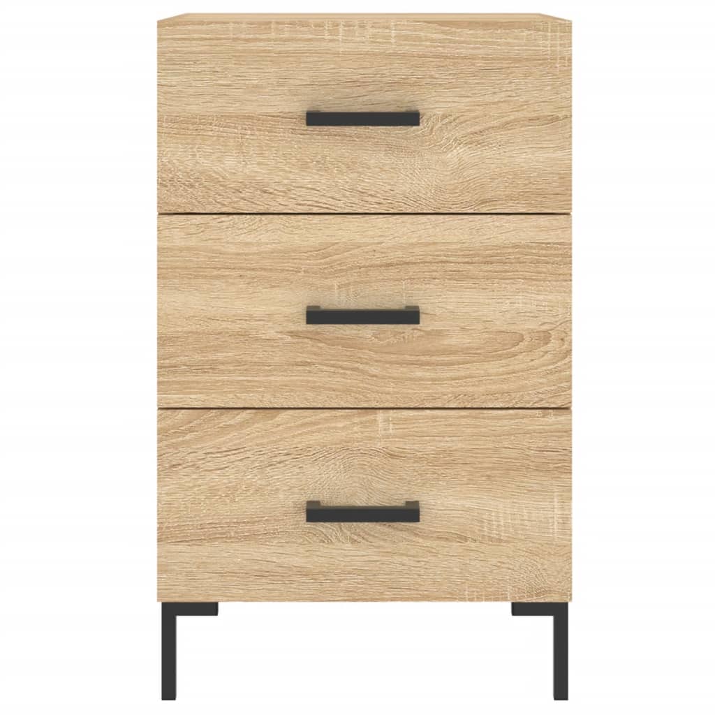 Mesa de cabeceira 40x40x66 cm derivados madeira carvalho sonoma