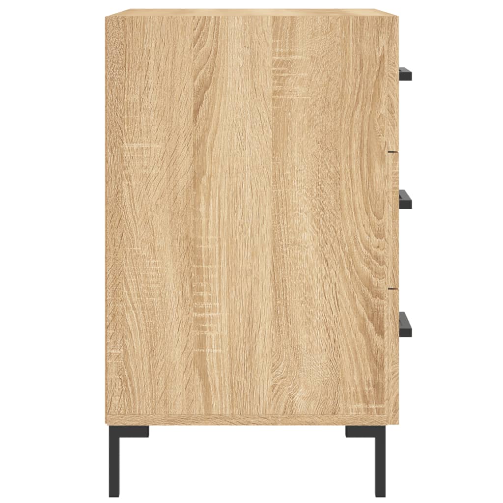 Mesa de cabeceira 40x40x66 cm derivados madeira carvalho sonoma