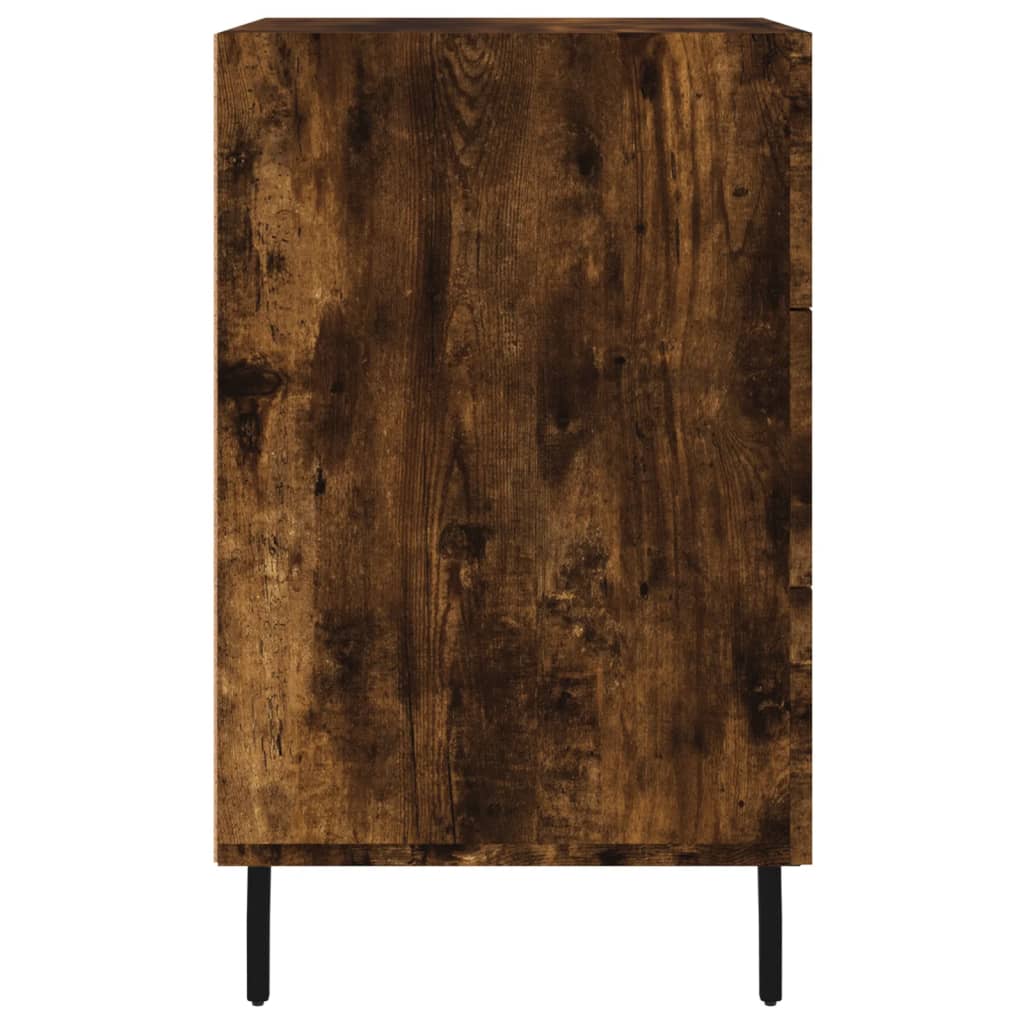 Mesa cabeceira 40x40x66 cm derivados de madeira carvalho fumado