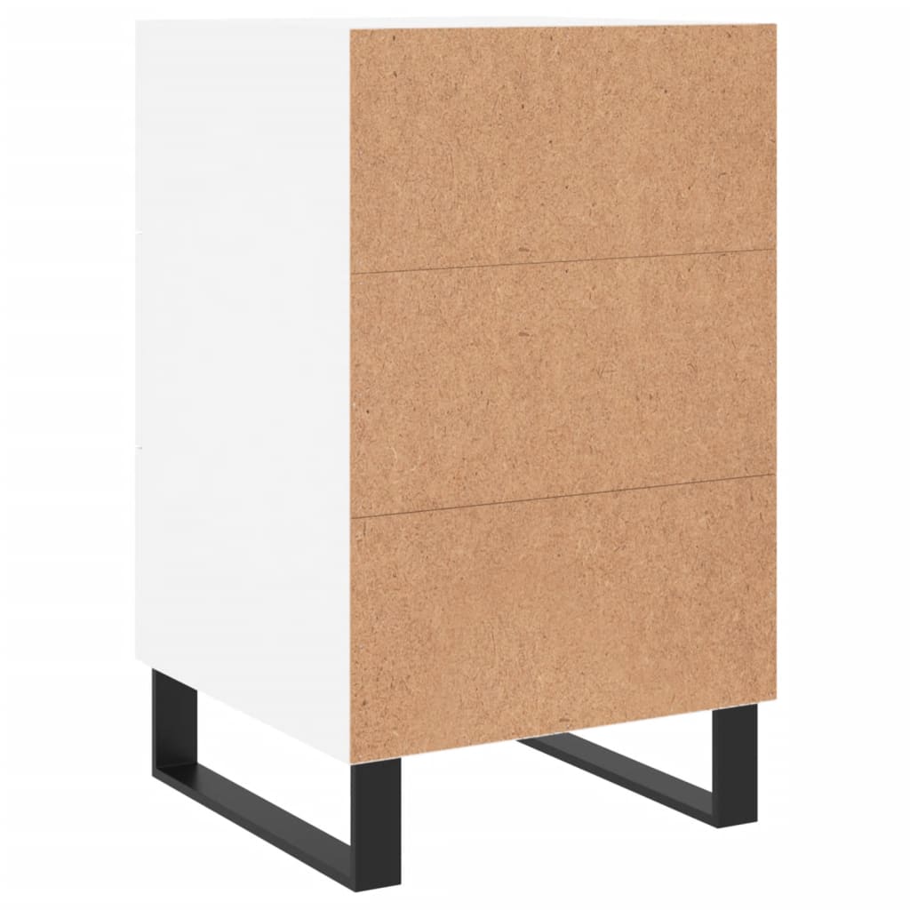 Mesa de cabeceira 40x40x66 cm derivados de madeira branco