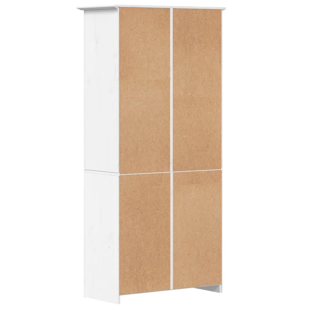 Estante BODO 82x40x173 cm madeira de pinho maciça branco