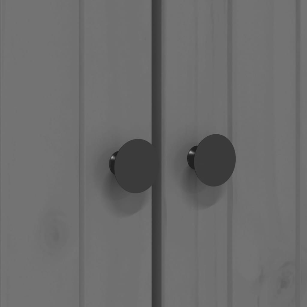 Estante BODO 82x40x173 cm madeira de pinho maciça cinzento