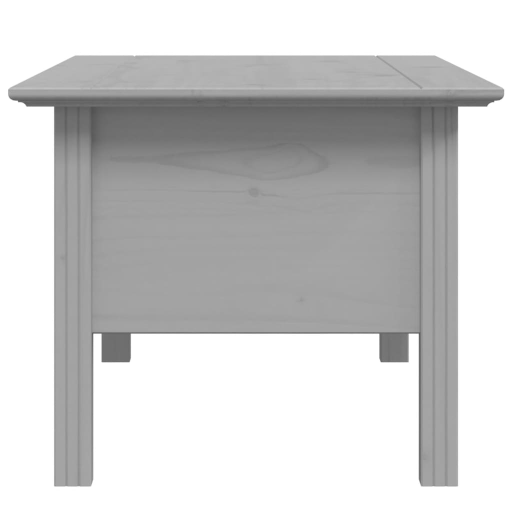 Mesa de centro BODO 100x55x46 cm madeira pinho maciça cinzento