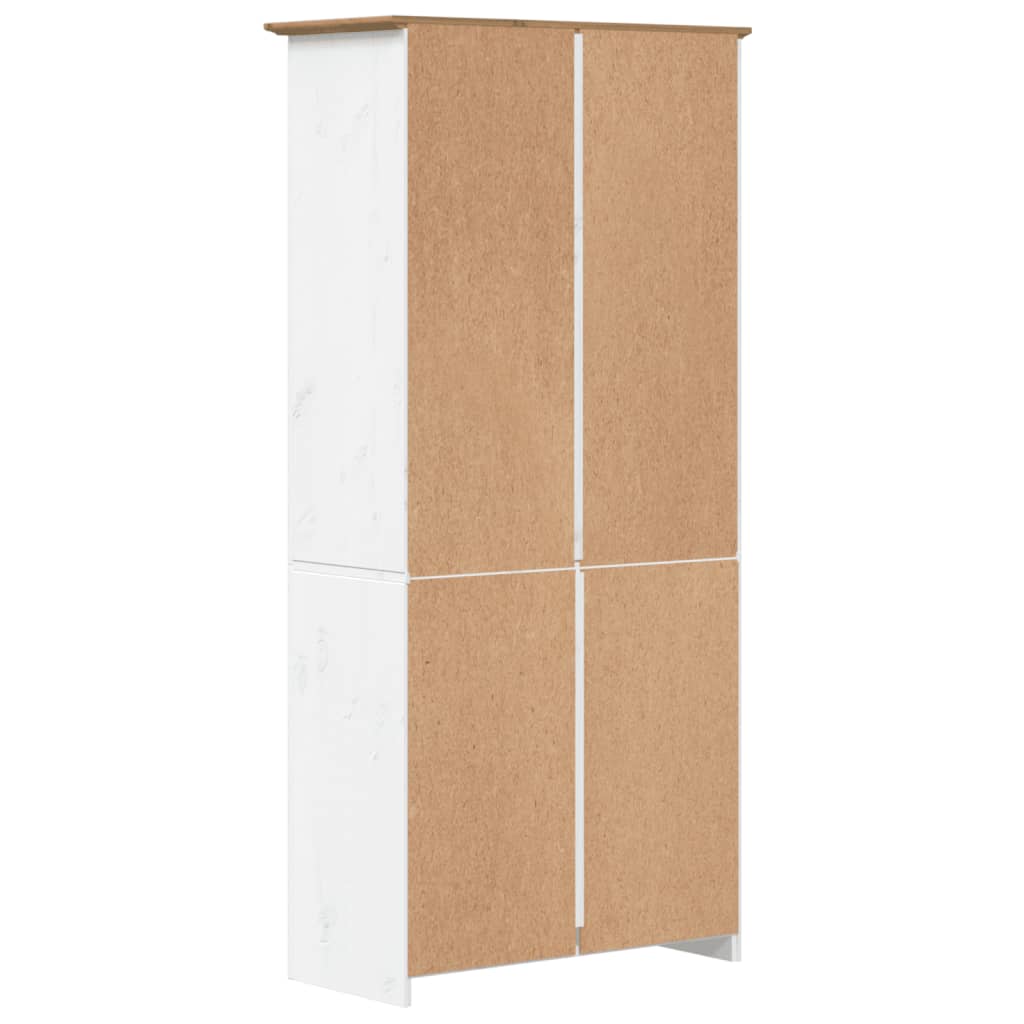 Estante BODO 5 prateleiras 82x40x173 cm pinho maciço castanho