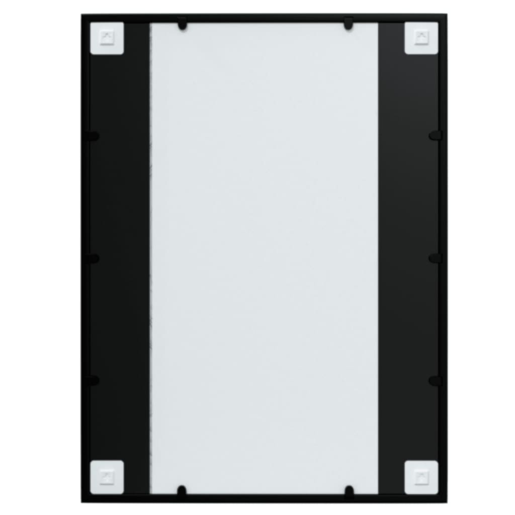 Espelhos de parede 2 pcs 80x60 cm metal preto