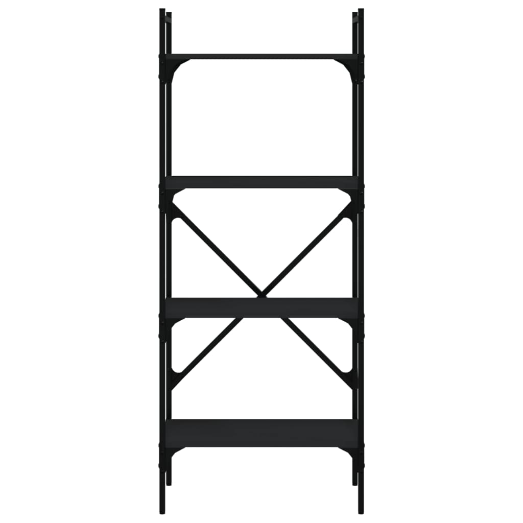 Estante c/ 4 prateleiras 56x31,5x138,5 cm deriv. madeira preto