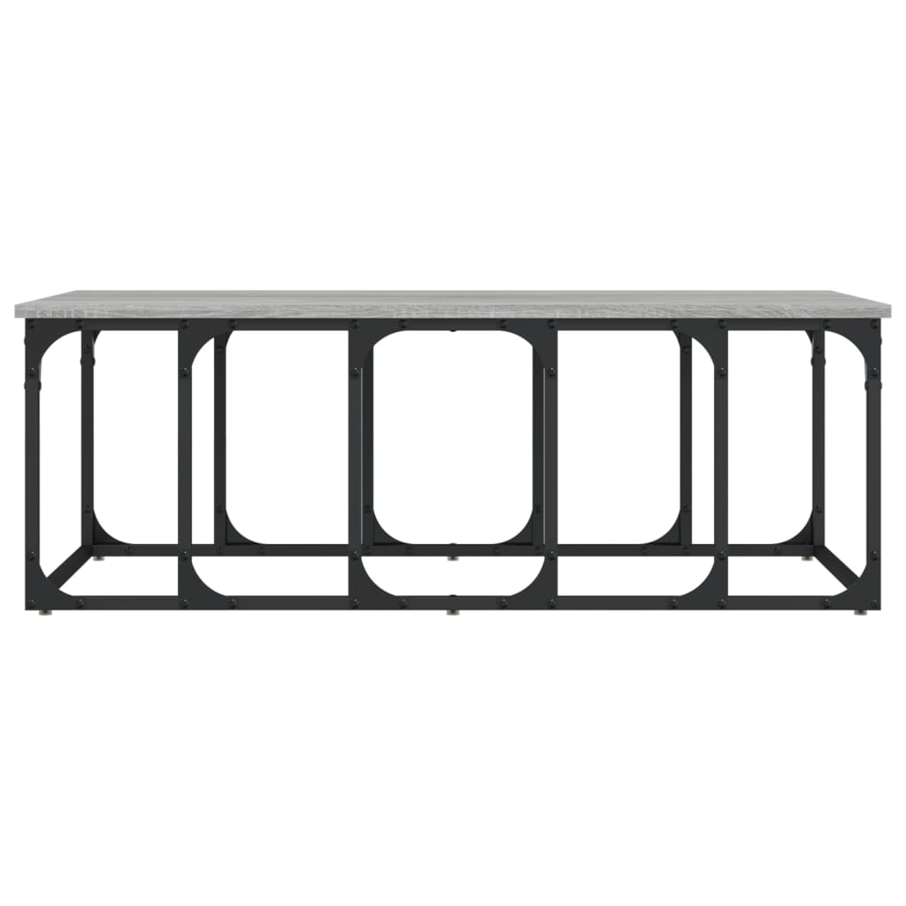 Mesa de centro 100x50x35,5 cm derivados madeira cinzento sonoma