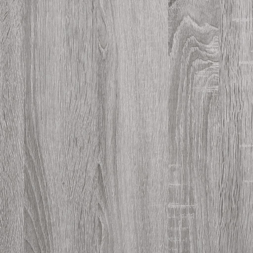 Mesa consola 100x30,5x75cm derivados de madeira cinzento sonoma