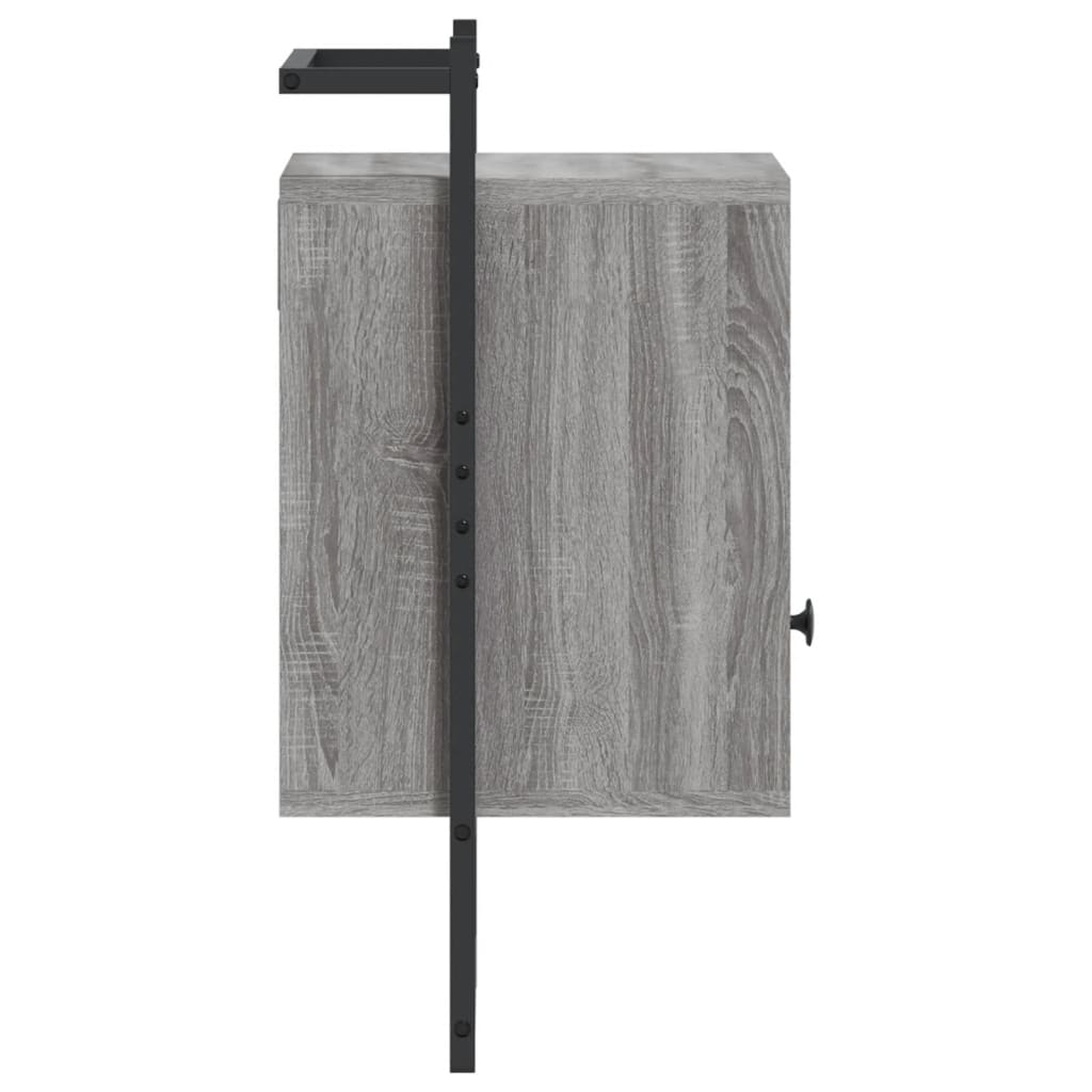 Mesas cabeceira 2 pcs 40x30x61cm deriv. madeira cinzento sonoma