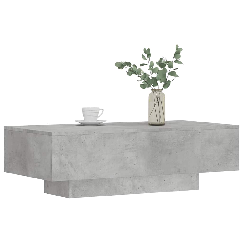 Mesa de centro 100x49,5x31cm derivados de madeira cinza cimento