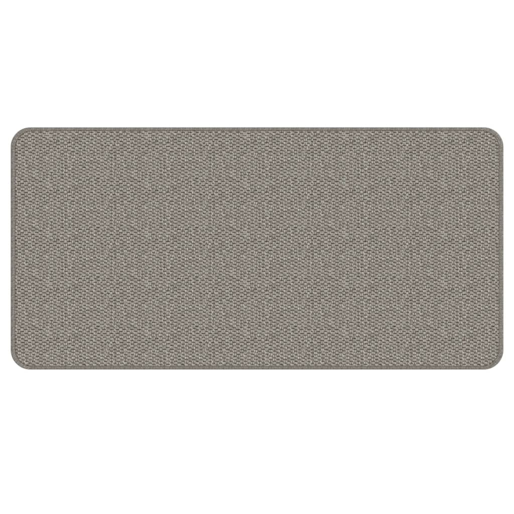 Tapete/passadeira 50x100 cm aspeto sisal prateado