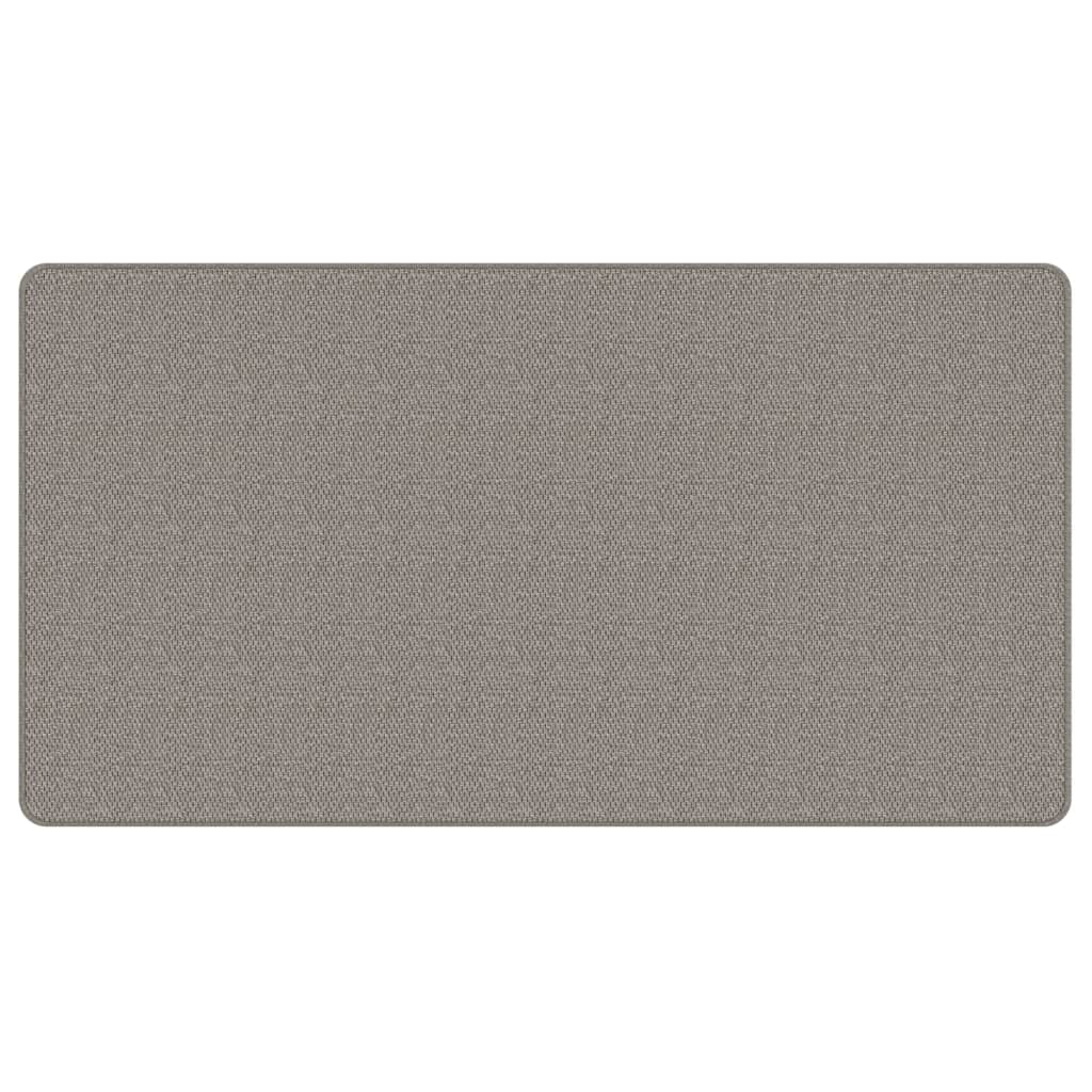 Tapete/passadeira 80x150 cm aspeto sisal prateado