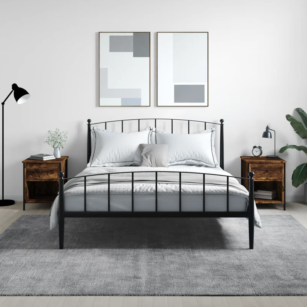 Mesas de cabeceira 2 pcs derivados de madeira cinzento sonoma