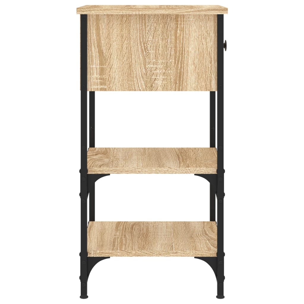 Mesas de cabeceira 2 pcs derivados de madeira cinzento sonoma