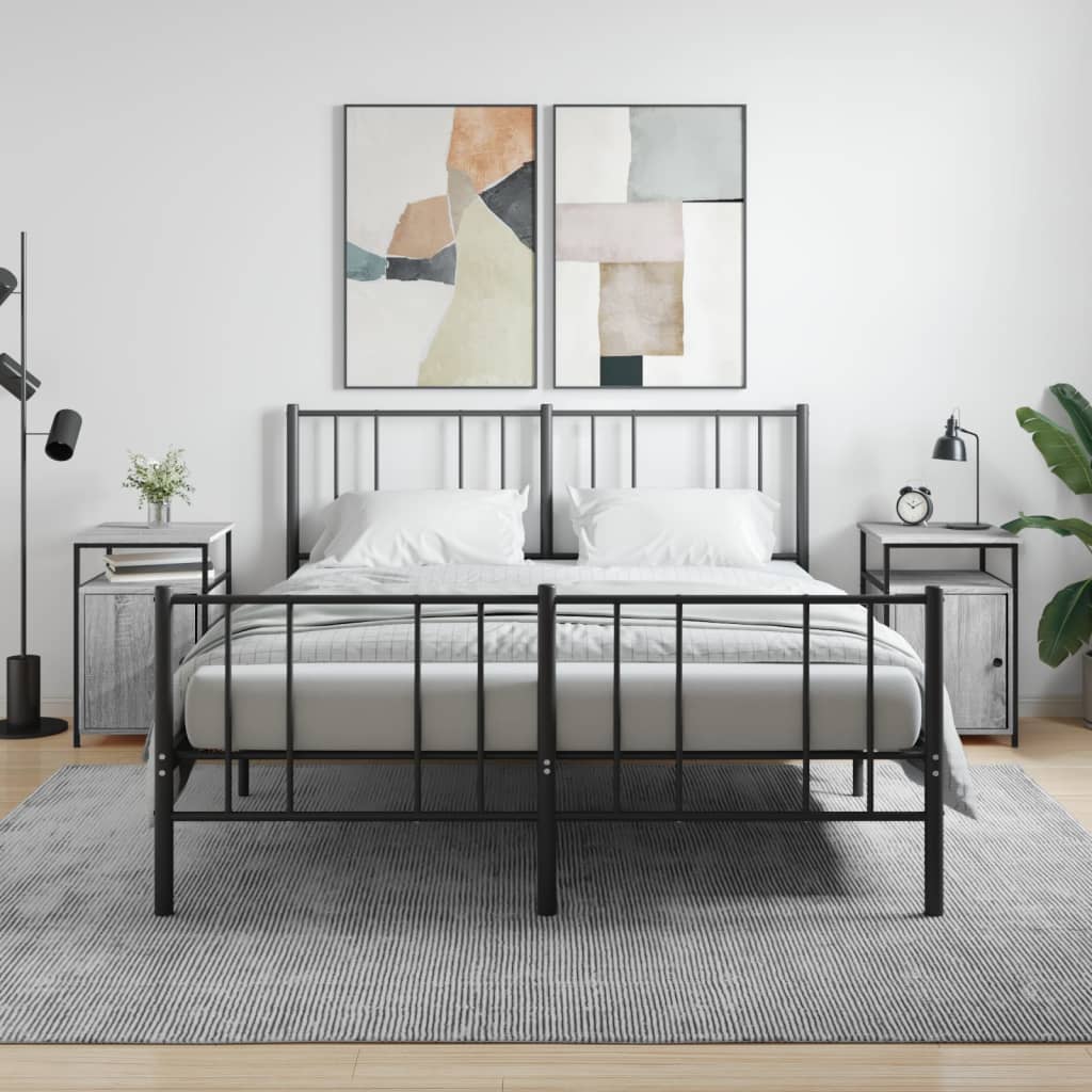 Mesas de cabeceira 2 pcs derivados de madeira cinzento sonoma