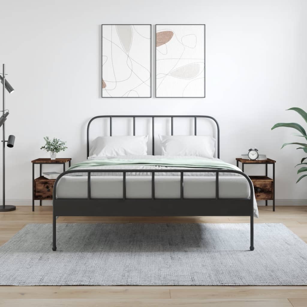 Mesas de cabeceira 2 pcs derivados de madeira cinzento sonoma