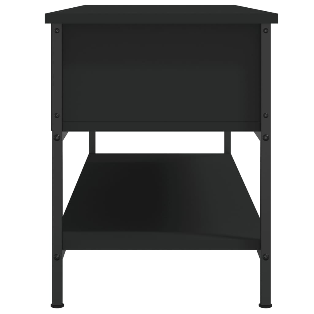 Móvel de TV 100x35x45 cm derivados de madeira preto
