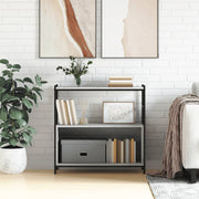 Estante 80x30x78,5 cm derivados de madeira e ferro cinza sonoma