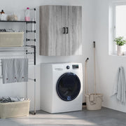 Armário de parede 69,5x34x90 cm cinzento sonoma