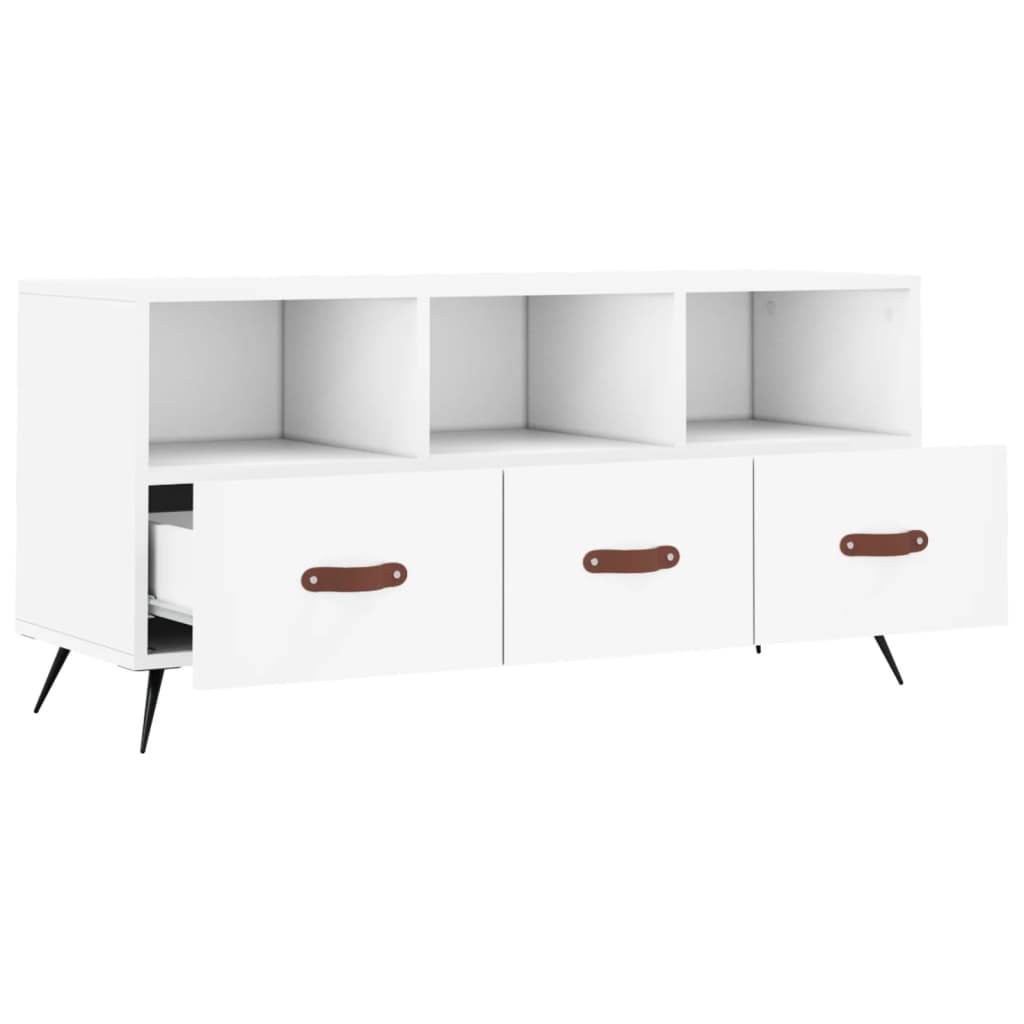 Móvel de TV 102x36x50 cm derivados de madeira branco
