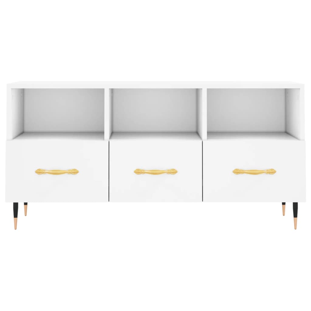 Móvel de TV 102x36x50 cm derivados de madeira branco
