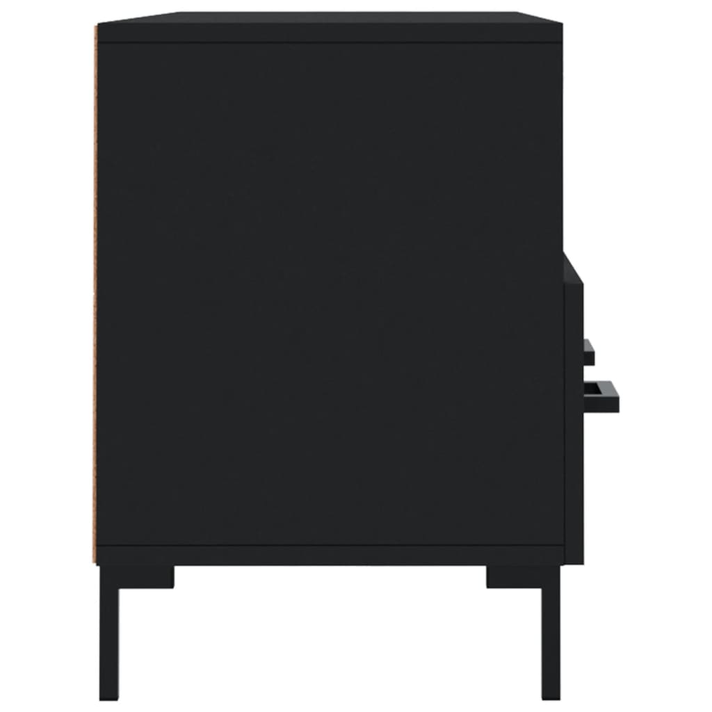 Móvel de TV 102x36x50 cm derivados de madeira preto