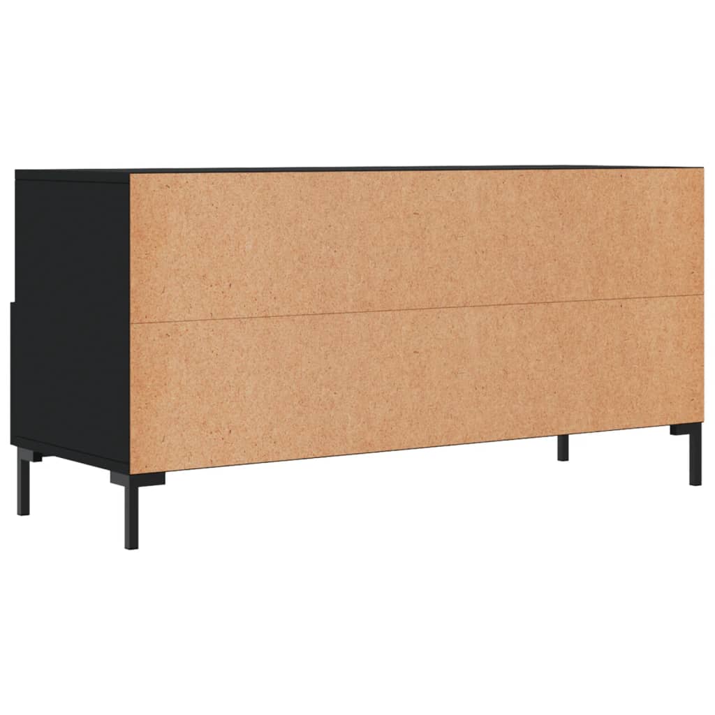Móvel de TV 102x36x50 cm derivados de madeira preto