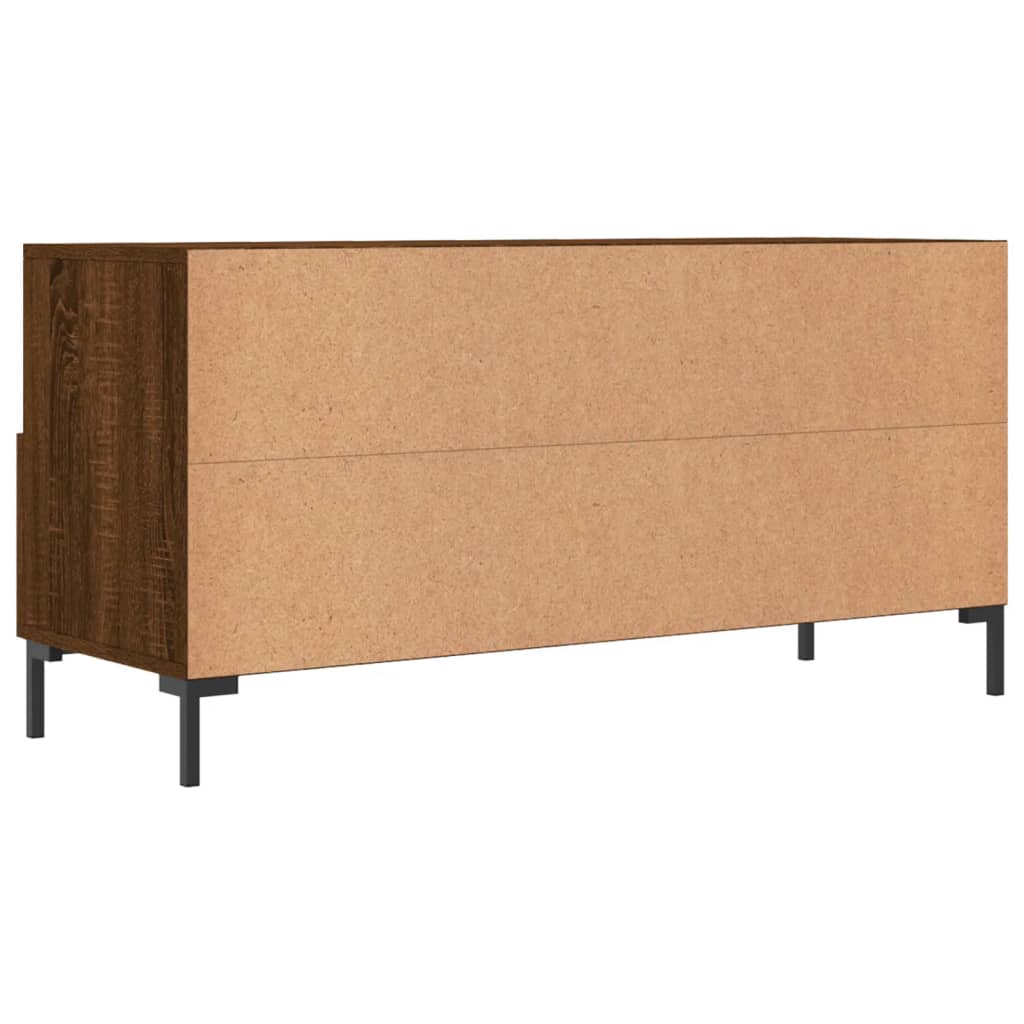 Móvel de TV 102x36x50 cm derivados de madeira carvalho castanho