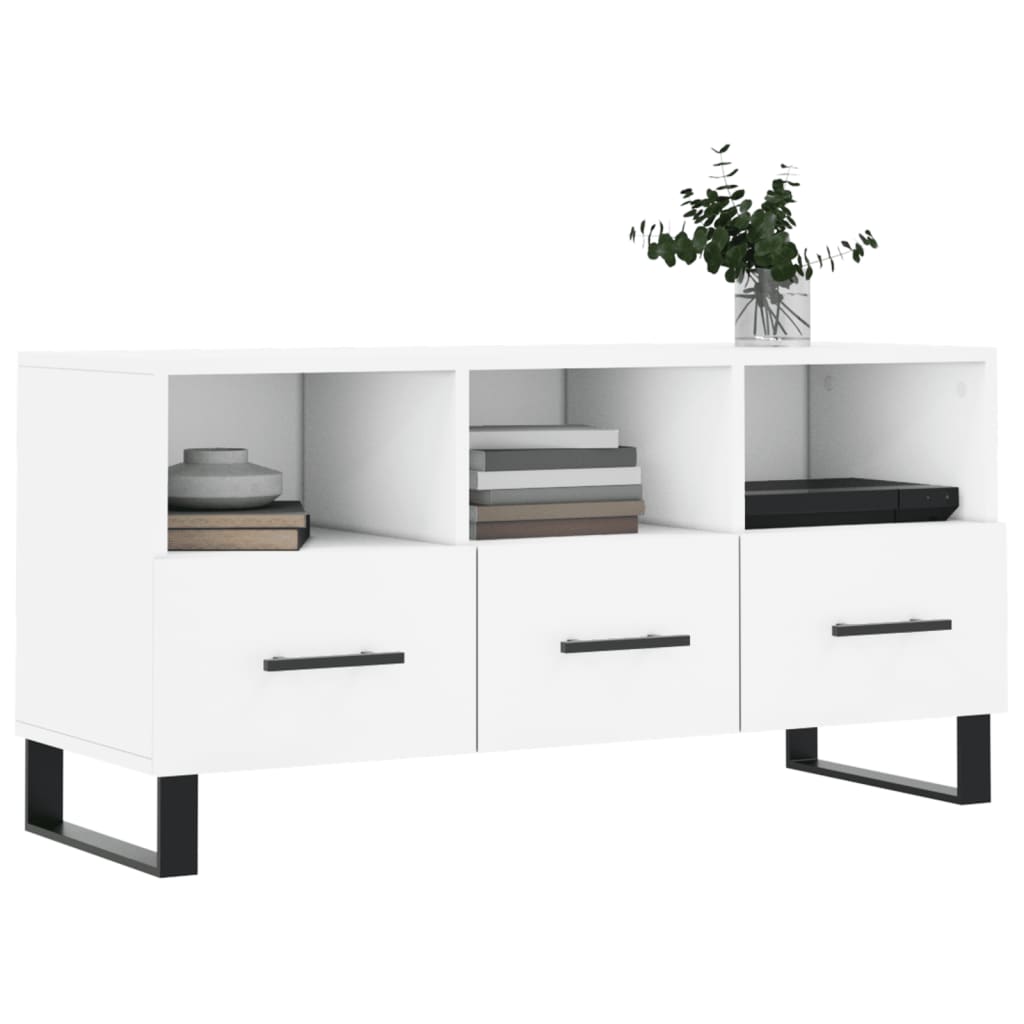 Móvel de TV 102x36x50 cm derivados de madeira branco