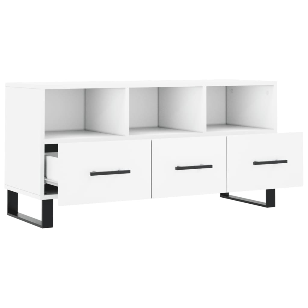 Móvel de TV 102x36x50 cm derivados de madeira branco