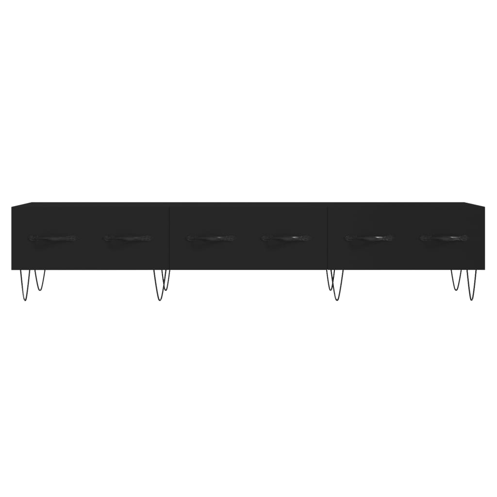Móvel de TV 80x36x50 cm derivados de madeira preto