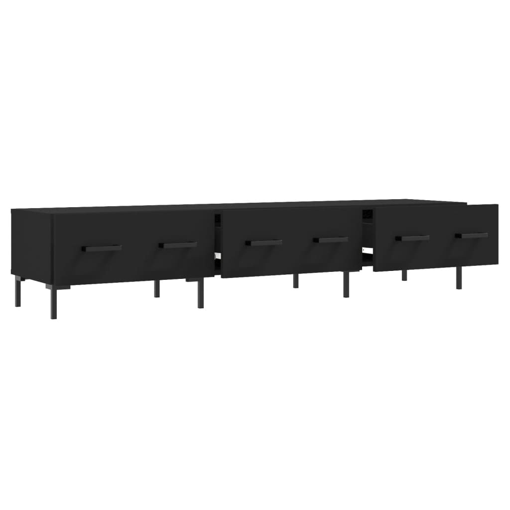 Móvel de TV 80x36x50 cm derivados de madeira preto