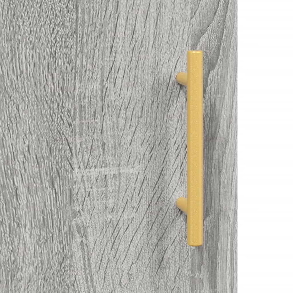 Secretária 140x50x75 cm derivados de madeira cinzento sonoma