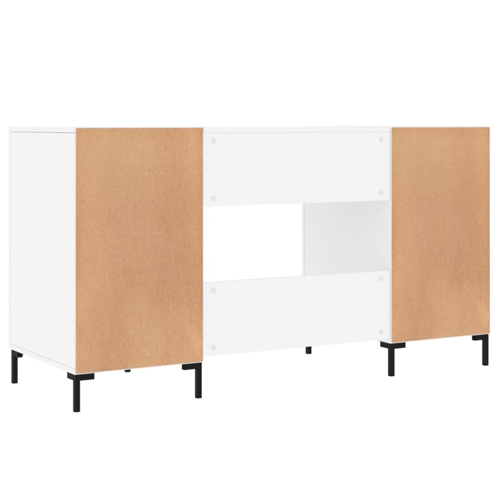 Secretária 140x50x75 cm derivados de madeira branco