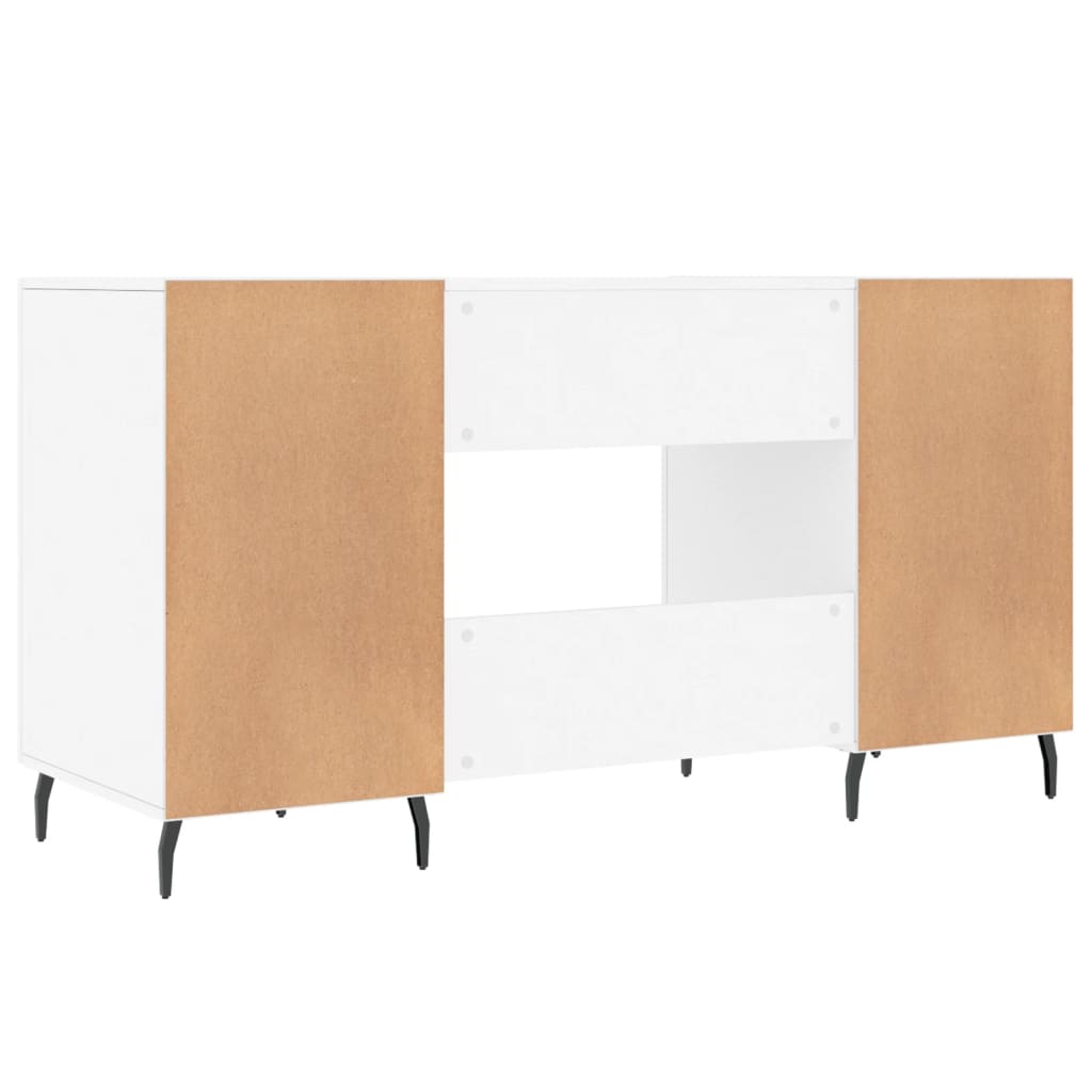 Secretária 140x50x75 cm derivados de madeira branco