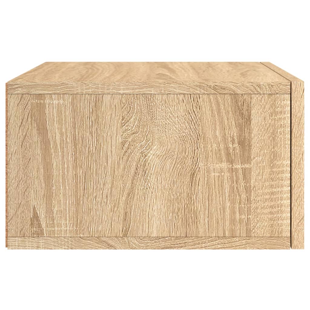 Mesa de cabeceira montagem na parede 35x35x20 cm cor sonoma