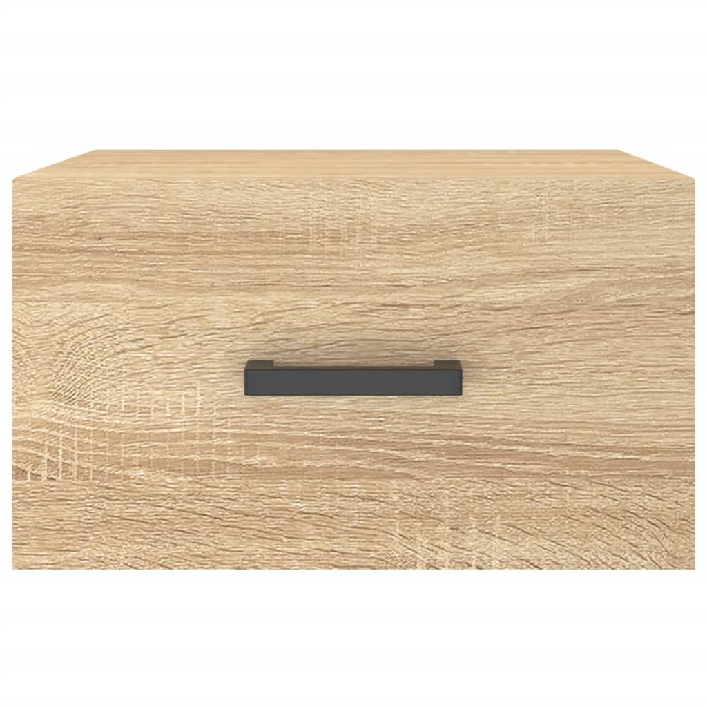 Mesa de cabeceira montagem na parede 35x35x20 cm cor sonoma