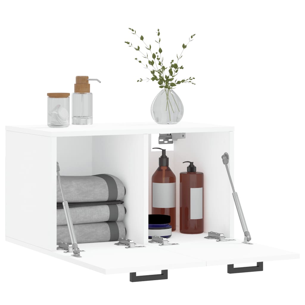 Armário de parede 60x36,5x35 cm derivados de madeira branco