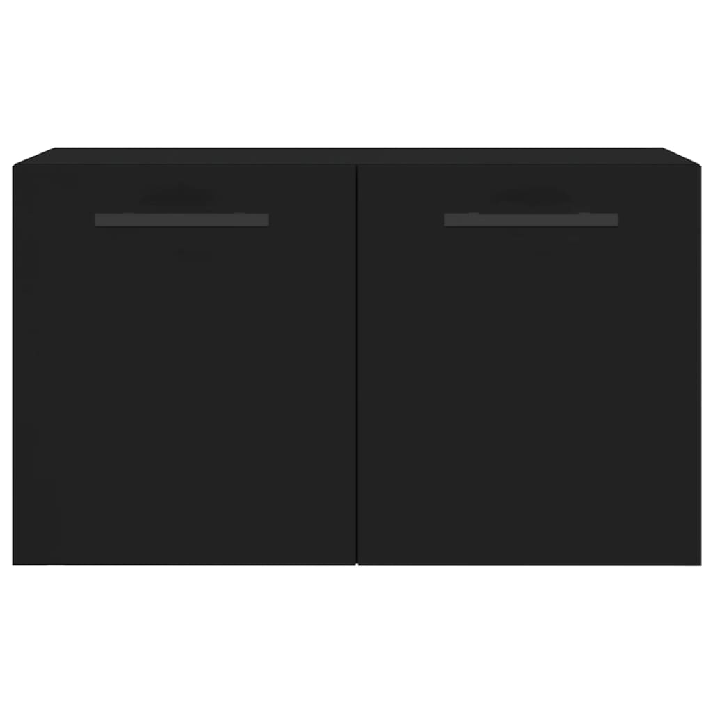 Armário de parede 60x36,5x35 cm derivados de madeira preto