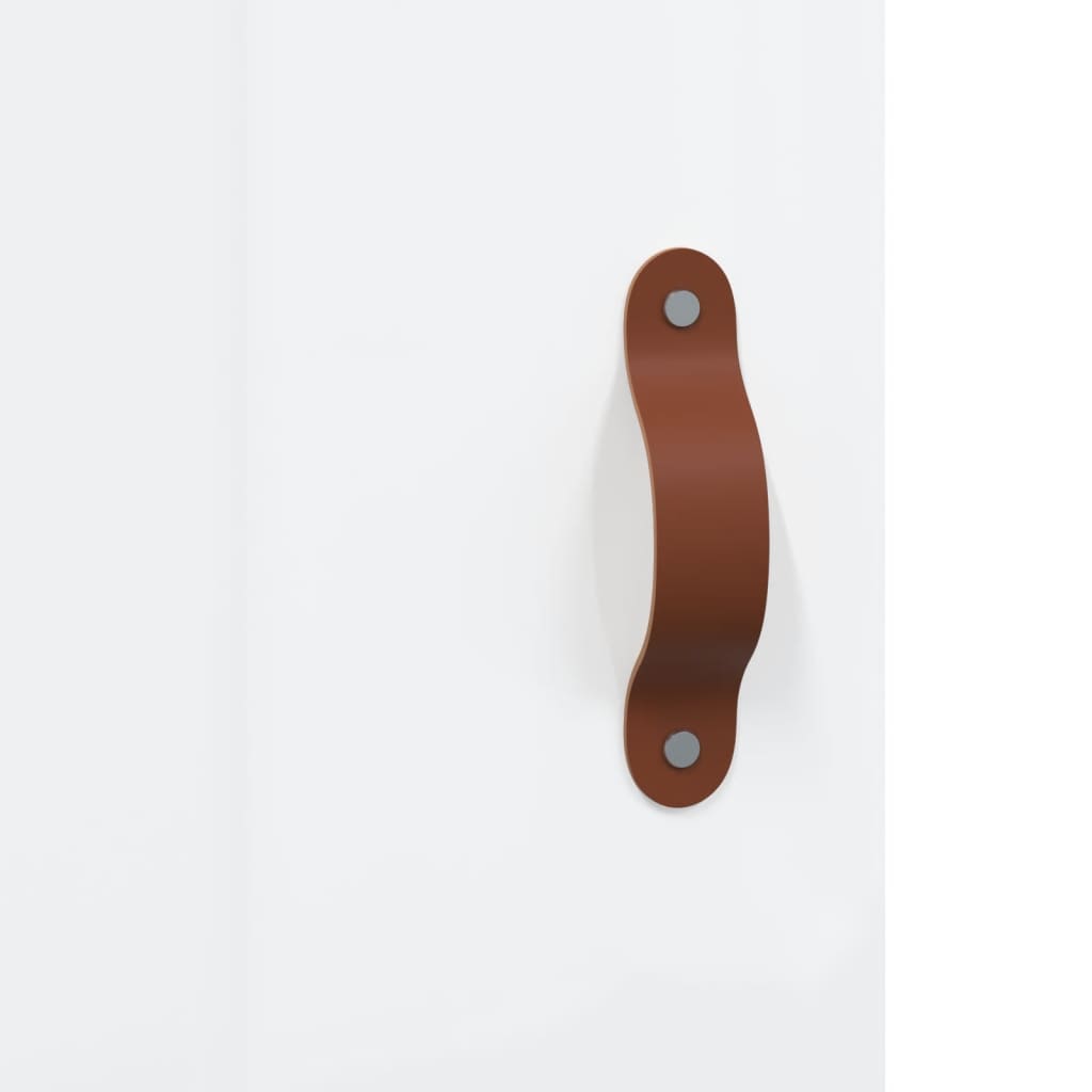 Armário parede 34,5x34x90 cm derivados madeira branco brilhante